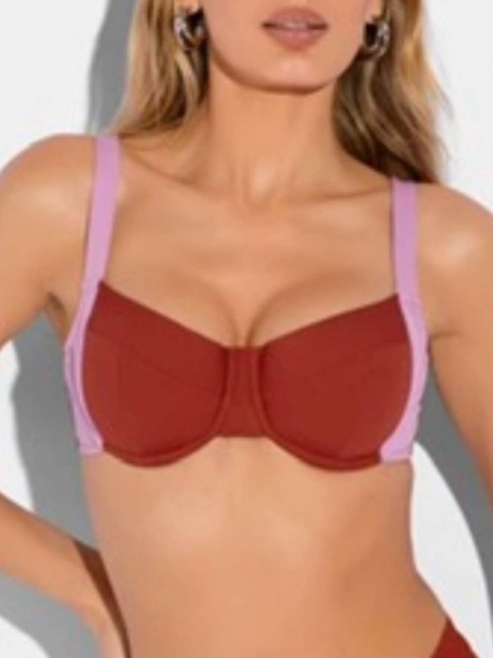 New TA3 Lifty Bikini Top Copper / Amethyst XL F/G Cup